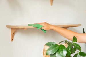 Polvere su librerie e mensole: il metodo naturale che non lascia residui